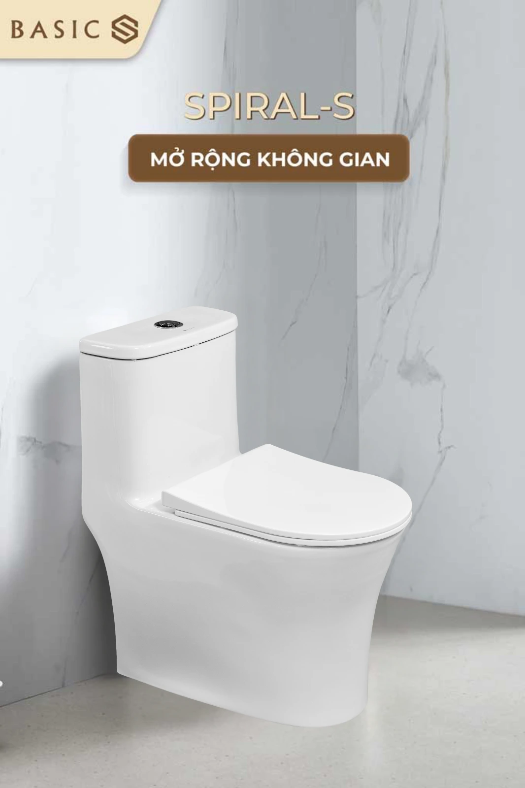 Mặt trước bồn cầu Spiral S