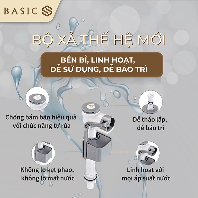 Bộ xả thế hệ mới