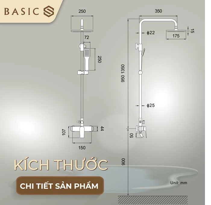 Kích thước tiêu chuẩn hiện đại