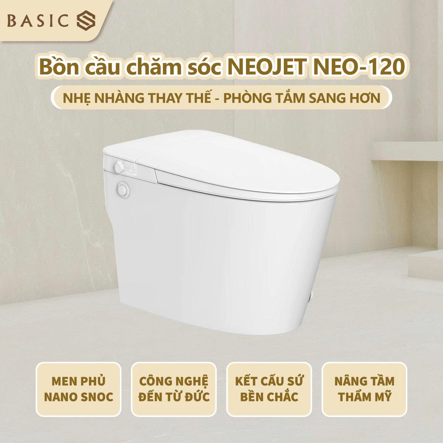Bồn cầu chăm sóc neojet neo120