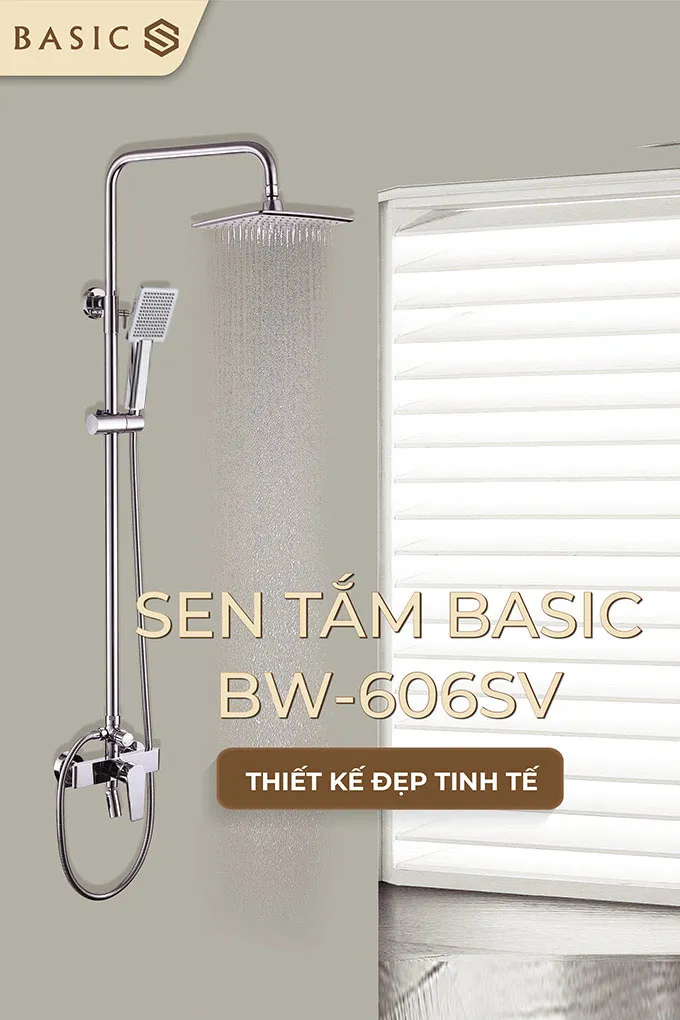 Sen Tắm Basics BW-606SV - Thiết Kế Bát Vuông Sang Trọng